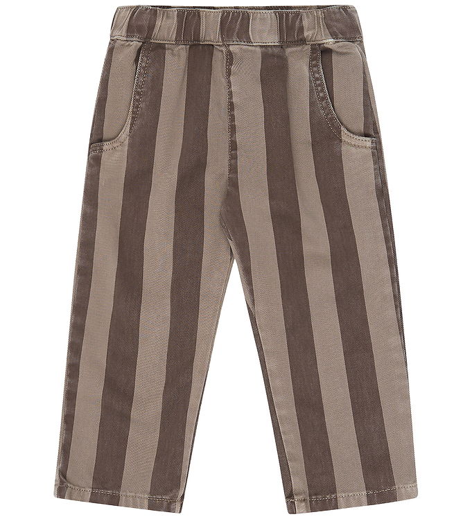The New Bukser - Baggy - TnstYlas - Taupe Gray Striped TN