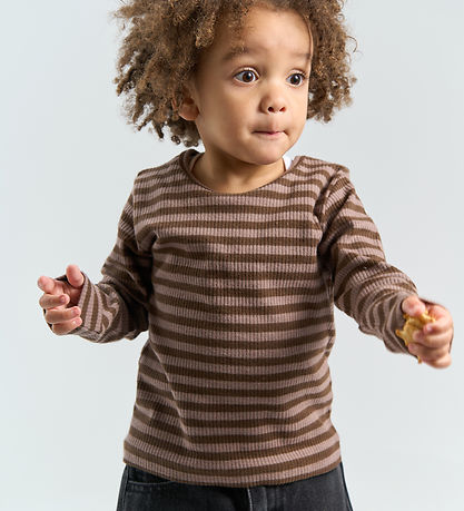 The New Bluse - Rib - TnstFro - Chestnut Striped