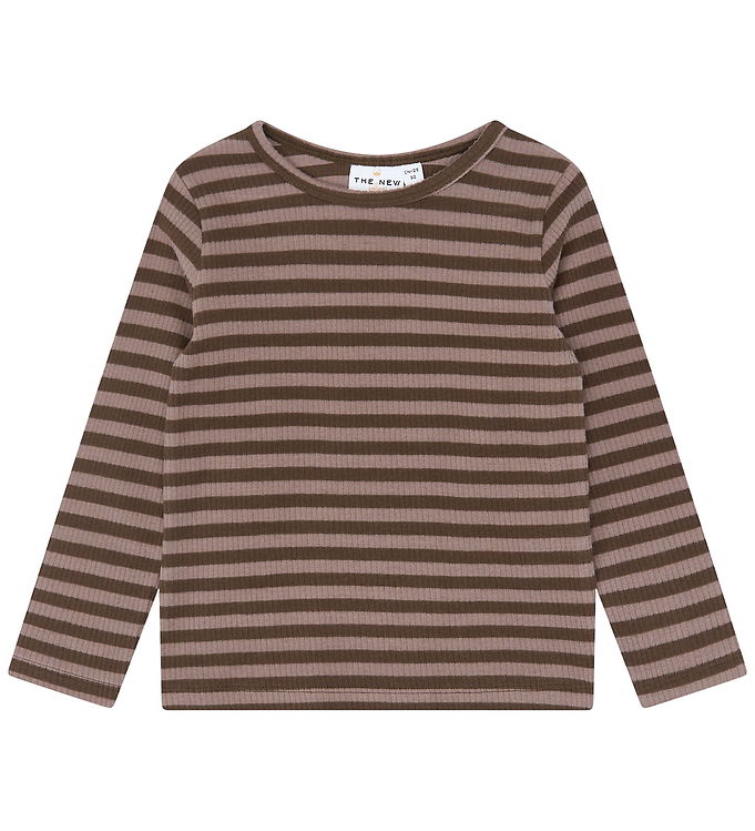 The New Bluse - Rib - TnstFro - Chestnut Striped