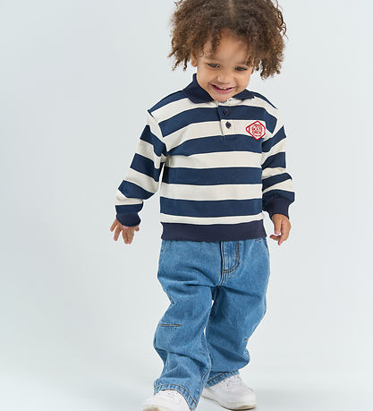 The New Siblings Sweatshirt - Polo TnstYuki - Navy Blazer Stripe