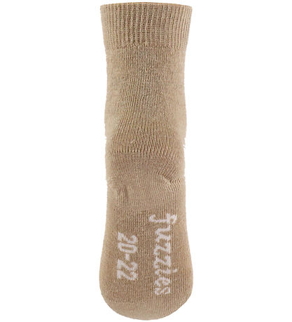 Fuzzies Strømper - Uld - Beige Melange