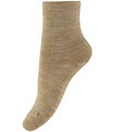 Fuzzies Strømper - Uld - Beige Melange