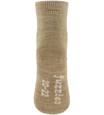 Fuzzies Strømper - Uld - Beige Melange