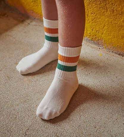 Melton Strømper - Sporty Stripe - Jasper