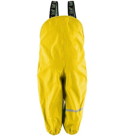 Pantalon de pluie av. Bretelles CeLaVi - PU - Jaune Pantalon de pluie av. Bretelles CeLaVi - PU - Jaune