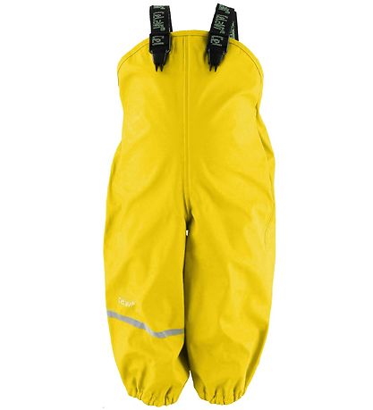 Pantalon de pluie av. Bretelles CeLaVi - PU - Jaune Pantalon de pluie av. Bretelles CeLaVi - PU - Jaune