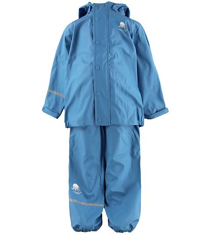 CeLaVi Regntøj m. Seler - PU - Blå