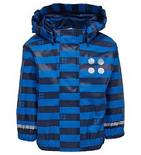 LEGO® Wear Rain Jacket - Blue/Navy Striped LEGO® Wear Rain Jacket - Blue/Navy Striped