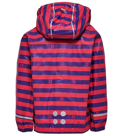 LEGO® Wear Regnjacka - Mörk Rosa/Lilarandig