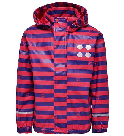 LEGO® Wear Regnjacka - Mörk Rosa/Lilarandig