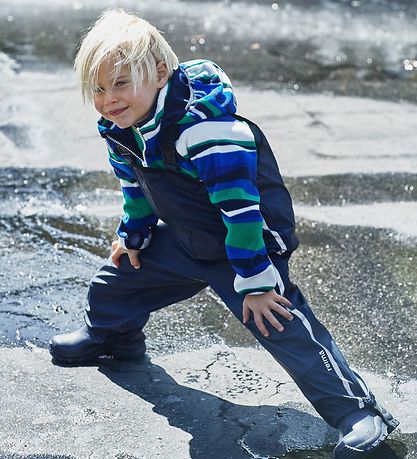 Reima Rain Pants w. Suspenders - Lammikko - Navy