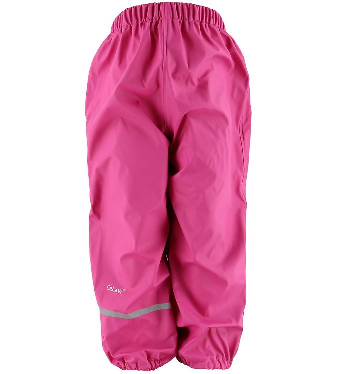 CeLaVi Børne Regnbukser - Real Pink - 110