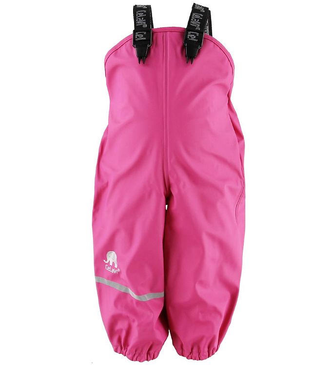 CeLaVi Regnbukser m. Seler PU - Pink