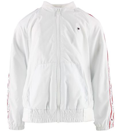 Tommy Hilfiger Sommerjakke - Hvid m. Stribe Tommy Hilfiger Sommerjakke - Hvid m. Stribe
