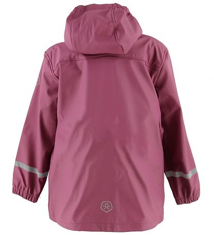 Color Kids Regnjakke - Eldon - PU - Mørk Rosa
