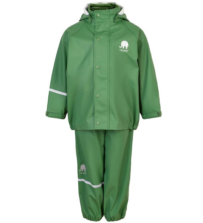 CeLaVi Regntøj m. Seler - PU - Elm Green