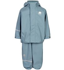 CeLaVi Regntøj m. Seler - PU - Smoke Blue