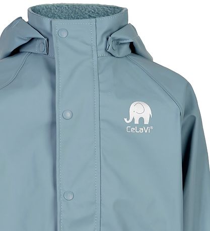 CeLaVi Regntøj m. Seler - PU - Smoke Blue
