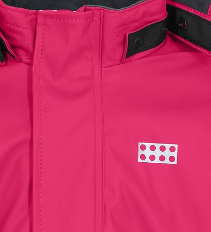 LEGO® Wear Regnjakke m. Fleece - LWJunin - Pink