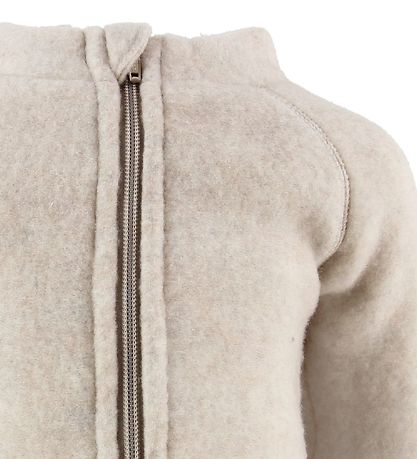 Mikk-Line Cardigan - Uld - Melange Offwhite