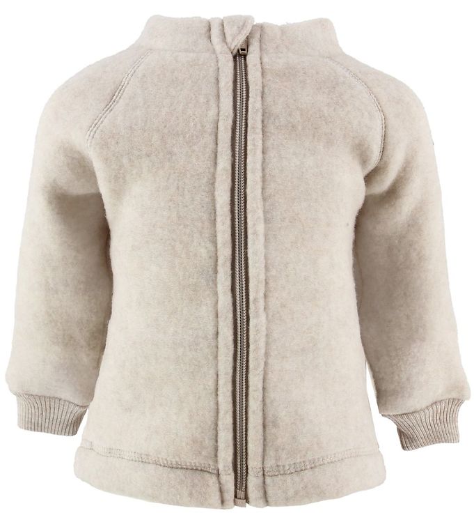 Mikk-Line Cardigan - Uld - Melange Offwhite