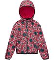 Moncler Jakke - Breanna - Rød m. Blomster Moncler Jakke - Breanna - Rød m. Blomster