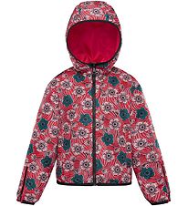 Moncler Jakke - Breanna - Rød m. Blomster Moncler Jakke - Breanna - Rød m. Blomster