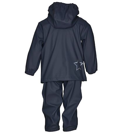 En Fant Regenkleidung m. Träger - PU - Blue Night