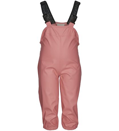 En Fant Regntøy m. Seler - PU - Gammel Rose