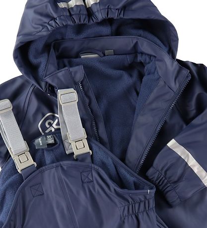 Color Kids Regntøj m. Seler/Fleece - PU - Dress Blues