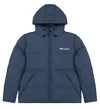 Champion Fashion Dynejakke - Blå m. Logo Champion Fashion Dynejakke - Blå m. Logo