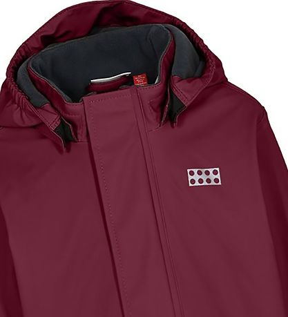 LEGO® Wear Regntøj m. Fleece - PU - LWJori - Bordeaux