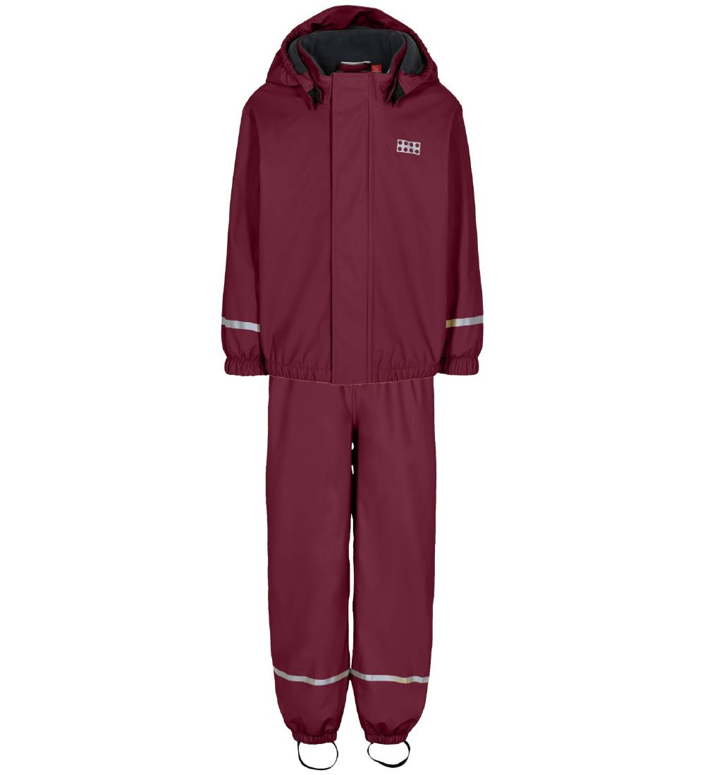 LEGO® Wear Regenkleidung m. Fleece - PU - LWJori - Bordeaux - LEGO® Wear - 7 Jahre (122) - Regenkleidung