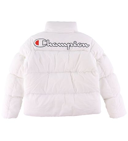 Champion Fashion Dynejakke - Hvid m. Logo Champion Fashion Dynejakke - Hvid m. Logo