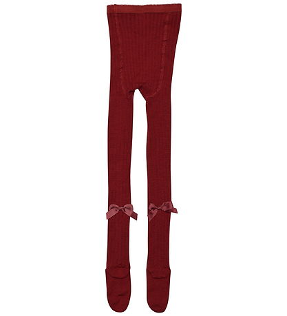 MP Strømpebukser - Rib - Uld - Vita - Karanda Red