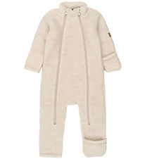 Mikk-Line Køredragt - Uld - Melange Offwhite