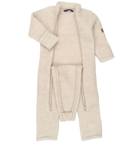 Mikk-Line Køredragt - Uld - Melange Offwhite