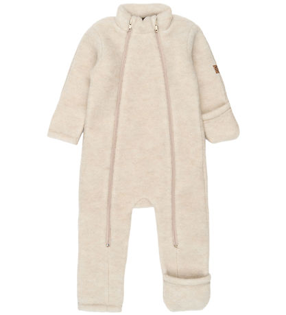 Mikk-Line Køredragt - Uld - Melange Offwhite