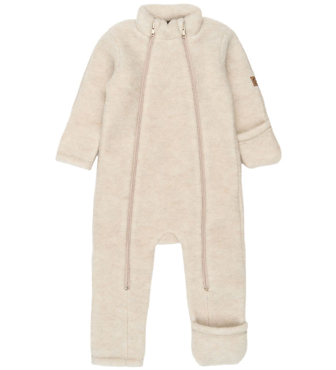 Mikk-Line Køredragt - Uld - Melange Offwhite