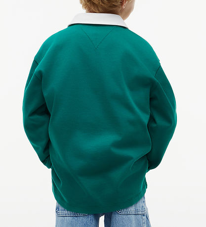 Tommy Hilfiger Bluse - Heritage Flag - Groovy GreenGreen