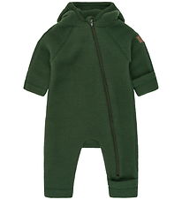 Mikk-Line Køredragt m. Hætte - Uld - Kombu Green