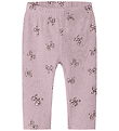 Name It Leggings - Rib - NbfRulies - Mauve Shadows