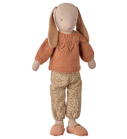 Maileg Bamse - Kanin m. Bukser/Strikket Bluse - Str. 3 - Classic