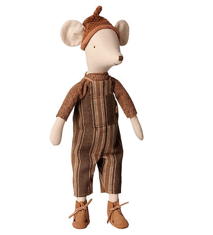 Maileg Bamse - Mus m. Overall/Sweater - Medium