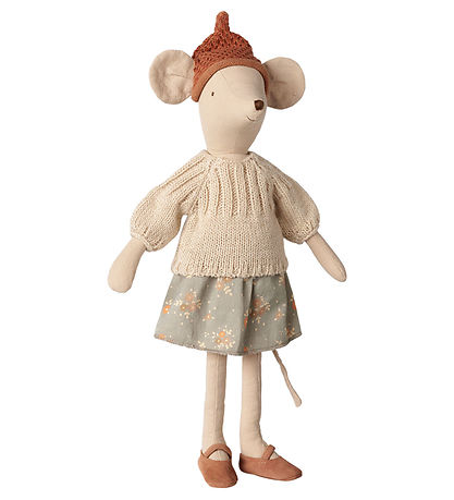 Maileg Bamse - Mus m. Nederdel/Sweater - Medium