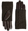 Markberg Handsker - HellyMGB - Strik - Dark Brown