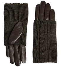 Markberg Handsker - HellyMGB - Strik - Dark Brown