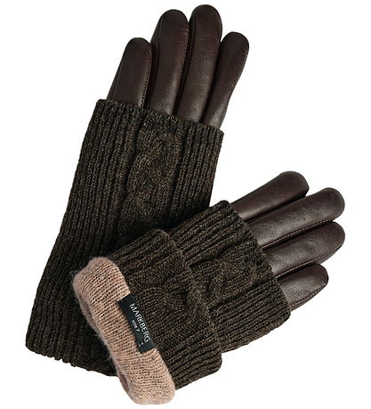 Markberg Handsker - HellyMGB - Strik - Dark Brown