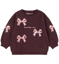 Konges Sløjd Sweatshirt - Lou - Decadent Chocolate m. Pailletter
