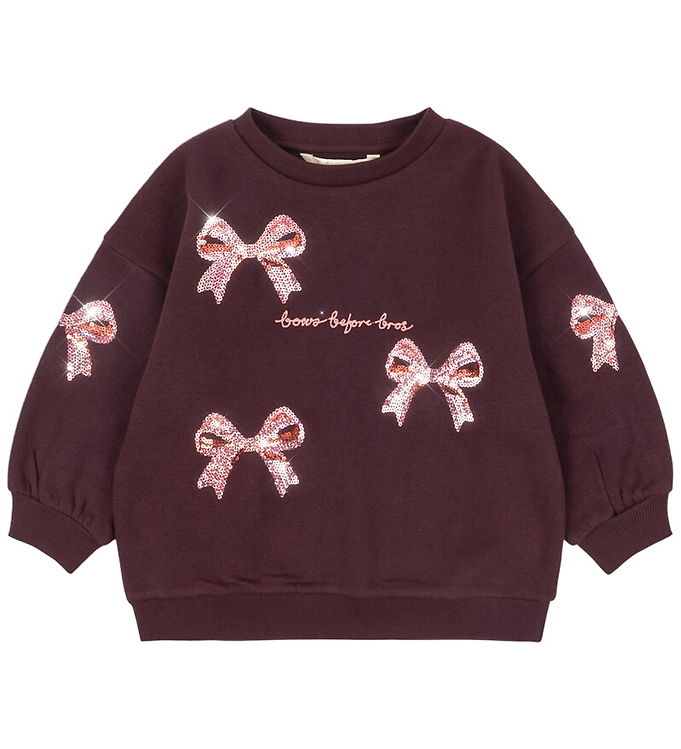 Konges Sløjd Sweatshirt - Lou - Decadent Chocolate m. Pailletter